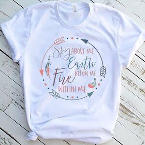 Fire Within Me Tee Graphic Short Sleeve T-shirt